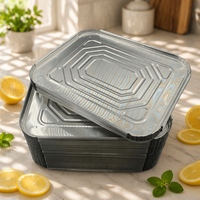 Barquettes rondes en aluminium, très vendues, de qualité alimentaire, jetables, pour pizzas, muffins et tartes, contenants en aluminium
