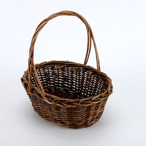 Phong Cách Cổ Liễu Hoa <span class=keywords><strong>Wicker</strong></span> Giỏ Và Hộp Hot Bán Cho Lớn Phục Sinh Trang Trí Món Quà Lưu Trữ Vòng Tròn Mộc Mạc Thiết Kế - Product Image 1