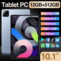 Tablet con Llamadas WIFI Pad 6S, 11 Pulgadas, 12GB+512GB, 108MP, 8000mAh, 5G LTE, WiFi, FM, GPS, Doble SIM+TF, Desbloqueo Facial, Multilingüe