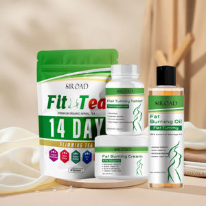 Oem מותאם אישית לוגו מוצרים טיפוח טבעי אורגני טבעוני ויטמין e ירידה במשקל שריפת שומן simming ערכת קרם - Product Image 1