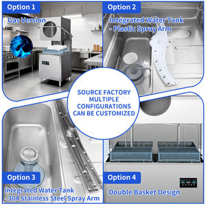 <span class=keywords><strong>Lave</strong></span>-<span class=keywords><strong>vaisselle</strong></span> commercial entièrement automatique Davosa avec couvercle amovible, alimentation électrique, prise US, pour usage domestique, hôtelier et en cuisine - Product Image 3