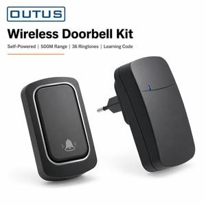 Campanello Wireless OUTUS con Portata di 300m, Impermeabile, 36 <span class=keywords><strong>Suonerie</strong></span>, 4 Livelli di Volume, Ricevitore Plug-in per Casa e Ufficio - Product Image 4