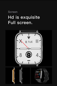 Jam Tangan Pintar Pria UM68T Layar Besar 1.69 Sentuh Penuh Monitor Detak Jantung Digital Pedometer Olahraga Jawab Panggilan Android IOS - Product Image 3