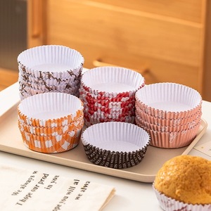 ถ้วยกระดาษรองอบรูปกลมแผ่นรองอบมัฟฟินแผ่นรองกันไขมันกระทะอบไมโครเวฟเตาอบ - Product Image 2