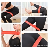 Bande de Résistance en TPE en Gros, 60 cm, Élastiques de Fitness 10, 20, 25, 30, 35 lb pour Entraînement des Fessiers, des Bras, Yoga et Utilisation à Domicile