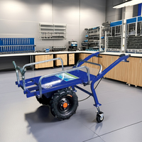 Commutateur de démarrage 400-8 roue à chevrons avant et arrière batterie au Lithium outil électrique chariot à main avec garde-corps amovibles