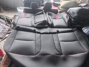 Custom Fit Napa/PVC <span class=keywords><strong>in</strong></span> <span class=keywords><strong>pelle</strong></span> coprisedile auto Set protezione impermeabile di lusso per Toyota per Corolla 2014-2018 - Product Image 3