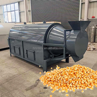 Sécheuse à tambour rotatif automatique à chauffage électrique au gaz pour le séchage de la biomasse, du riz, des fèves de cacao, des céréales