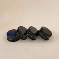 18mm 20mm 22mm 24mm 28mm couvercle en Aluminium couvercle à filetage continu vis noire bouchons en Aluminium pour bouteilles en verre