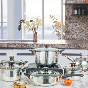 Happycooking mermer TENCERE SETİ kaliteli paslanmaz çelik tencereler mutfak TENCERE SETİ s tencere pişirme non stick - Product Image 1