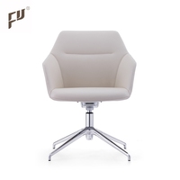Fournisseur chinois de chaises de bureau modernes à quatre pieds, base fixe, pivotantes, sans roulettes, pour les réunions de bureau
