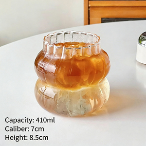 แก้วกาแฟดีไซน์ใหม่ สำหรับใช้ในบ้าน ใส่นม อาหารเช้า กาแฟ น้ำผลไม้ น้ำเย็น - Product Image 5