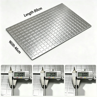 Tapis insonorisant carré en aluminium pour voiture, renforcé, 80 mil, amortisseur de vibrations en butyl - Qualité professionnelle, sans odeur, sans COV