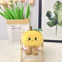 Mignonne mascotte pomme en peluche, boule sphérique, ornement végétal, breloque de sac de maternelle, accessoires, fabricant