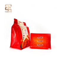 Sachet d'emballage alimentaire personnalisé pour nouilles instantanées, pochette verticale avec fenêtre transparente pour la promotion de marques de snacks en détail, OEM