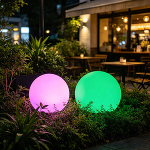 Lampe sphérique LED pour jardin, lampe décorative à changement de couleur pour patio, cour, paysage - Product Image 6