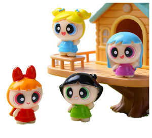 Kawaii Cartoon Fairy <b>Doll</b> Figurine Resin Mini Sculpture Hand Painted Irregular Charm <b>for</b> DIY Decor Gift - Product Image 1
