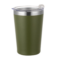 Tasse à café isotherme portable en acier inoxydable de 350 ml avec paille, pour la voiture, cadeau, isolation thermique 6-12 heures