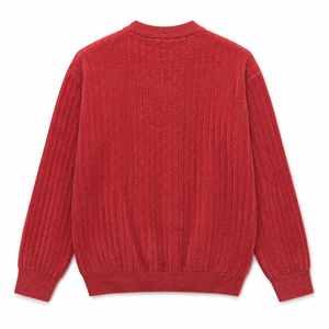 Suéter Personalizado para Hombre con Logotipo OEM y ODM, Tejido <span class=keywords><strong>Jacquard</strong></span>, Jersey de Chenilla con Cuello Redondo, Suéter de Punto Acanalado para Invierno - Product Image 2