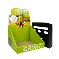 Kunden spezifisches Logo gedruckt Supermarkt Papier Display Unit Box Karton Kleine Theke Tischplatte Display Stand Retail Cardboard Box