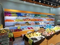Réfrigérateur à affichage Commercial, supermarché, refroidisseur ouvert multipont pour fruits et légumes, prix d'usine