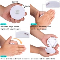 Lampe murale LED d'intérieur OEM moderne, blanc chaud, avec capteur, veilleuse, lampe coucher de soleil, décorations, batterie, plastique écologique, CE 15