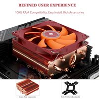 Ventiladores de Refrigeración Thermalright AXP90 X53 de 92 mm, Enfriador de CPU ITX de 92 mm TL-9015R, Ventilador PWM Delgado