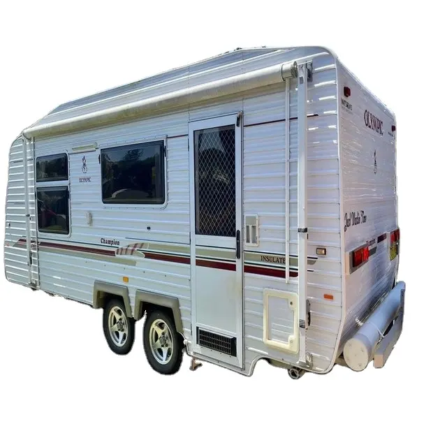 Compre un remolque de tienda grande usado y nuevo, remolque de caravana de piso duro plegable trasero delantero para la venta a precios baratos en Francia