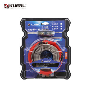 Kit de cableado para amplificador KUERL, cable de alimentación y tierra de aluminio revestido de cobre de 2GA para audio de coche, fácil instalación para conexión de amplificador de coche. - Product Image 4