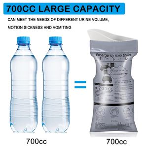 Dùng Một Lần Nước Tiểu Túi 700Ml Unisex Xe Nôn Du Lịch Giao Thông Kẹt Khẩn Cấp Di Động Cắm Trại Nôn Tiểu Túi Cho Nam Giới Phụ Nữ Trẻ Em - Product Image 3