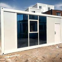 Conteneur pliable en Z de 20 pieds, maison mobile, portable, moderne, respirante, préfabriquée, bureau, villa, camping, conteneur pliable