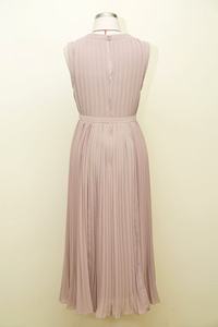 A-Line Tatlı Pileli Kolsuz Şifon Midi Elbise Akşam Partileri ve Balo Elbiseleri için OEM Hizmeti - Product Image 4