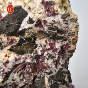 Cristal Natural de Cinábrio Vermelho com Matriz Bruta - Pedra de Energia Curativa, Coleção Mineral, Presente Decorativo Unissex - Product Image 3