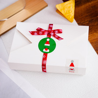 Comercio exterior Nueva caja de regalo de Navidad Embalaje de estilo de sobre de cartón con estampado 2 tipos