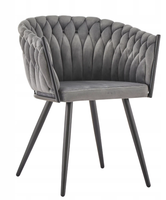 Chaise de salle à manger élégante, moderne et minimaliste avec dossier de soutien, portable pour la maison, l'hôtel, le restaurant, le bureau, le café, la boutique