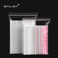 Sacs PE transparents refermables à fermeture éclair, étanches et hermétiques, avec marquage à chaud, pour aliments pour animaux, gelée, lait, diverses tailles (8-20 microns), fins
