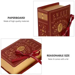 Cajas de regalo creativas en forma de libro mágico personalizables Cajas de papel al por mayor de fabricantes