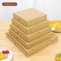 Boîte à pizza jetable en gros pour cadeaux, biodégradable, écologique, portable, empilable, en papier artistique, avec fermeture magnétique et dorure à chaud