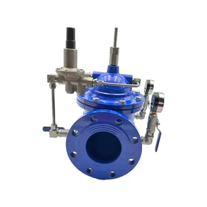 Alta calidad PN20 pulgadas agua marina atornillada Puerta de latón DN80 válvula reductora de presión de vapor