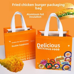 Envase de aluminio con asa para llevar comida: pollo frito, hamburguesas, papas fritas, aislamiento térmico, catering comercial - Product Image 2