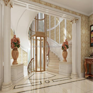 الصينية الفاخرة الصغيرة فراغ الجانب السكنية الباب جولة الزجاج فيلا المصعد - Product Image 3