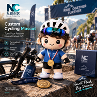Peluche Mascotte Sportive Personnalisée avec Logo et Boîte Cadeau pour Marathons, Golfs et Événements Corporatifs, OEM ODM