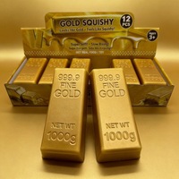 Barre d'or réaliste en mousse PU super douce, jouet anti-stress à remontée lente, jouet sensoriel en forme de brique d'or