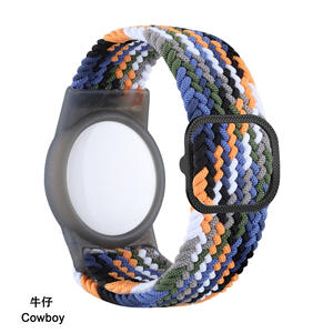 <span class=keywords><strong>Bracelet</strong></span> élastique tressé en nylon pour enfants à prix avantageux pour <span class=keywords><strong>Apple</strong></span> Airtag, <span class=keywords><strong>bracelet</strong></span> de montre pour enfants, étui pour Airtag, bracelets - Product Image 2