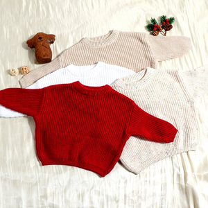Nouvelle collection automne : Ensemble tricoté pour bébé – Pull en pur coton à col rond et haut de vêtement pour bébés garçons et filles - Product Image 4
