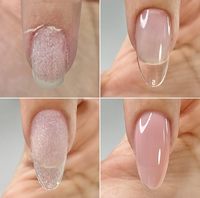 Love Easy Green Builder Base Gel X2 Set, adhérence naturelle longue durée, gel UV de qualité salon, hypoallergénique, facile à faire tremper les ongles