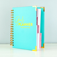 Agenda Semanal Personalizada A5 con Espiral, Color Rosa, Diario de Manifestación de Objetivos, Libro Planificador Sin Fecha, Cuaderno