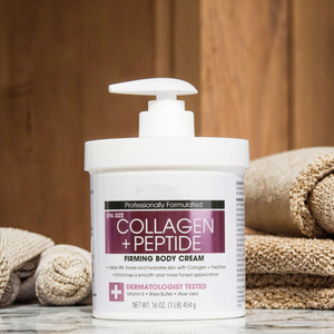 Crème pour le <span class=keywords><strong>corps</strong></span> au peptide de collagène clinique avancée avec vitamine E beurre de karité et aloe vera pour raffermir le <span class=keywords><strong>corps</strong></span> 454g - Product Image 5