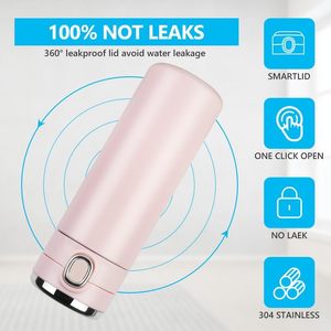Gobelet isotherme intelligent à double paroi en acier inoxydable avec affichage numérique de la température et couvercle à ouverture rapide pour boire directement - Product Image 5