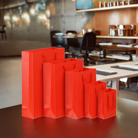 Sacs en papier biodégradables de luxe sur mesure pour restaurants, avec poignée longue, pour la fabrication de bougies et l'utilisation de cadres photo